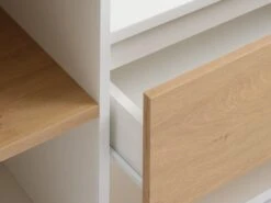 Meuble TV FILSKOV Chêne/blanc -Royal Oak || DODO || Basic Soldes Magasin 185463