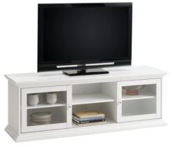 Meuble TV FREDENSBORG Blanc -Royal Oak || DODO || Basic Soldes Magasin 185470