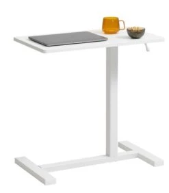 Bureau Ajustable Avec Vérin à Gaz BOESTOFTE 70x40 Blanc -Royal Oak || DODO || Basic Soldes Magasin 185559