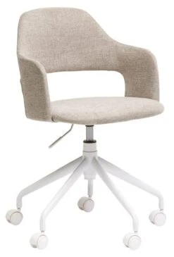 Chaise De Bureau REERSLEV Sable/blanc