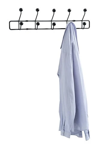 Porte-manteaux GREVINGE 5+5 Crochets Noir 2 Porte-manteaux GREVINGE 5+5 Crochets Noir – Image 2