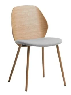 Royal Oak Chaise HORNE Gris Clair/chêne