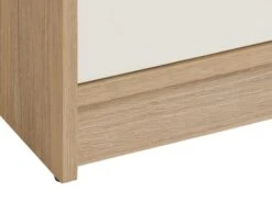 Commode 4 Tiroirs JENSLEV Chêne/blanc -Royal Oak || DODO || Basic Soldes Magasin 185867