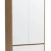 Armoire BILLUND 80x193 Blanc/chêne