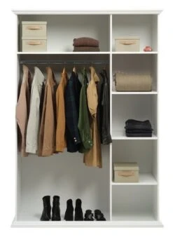 Armoire FREDENSBORG 140x200 Blanc -Royal Oak || DODO || Basic Soldes Magasin 185928