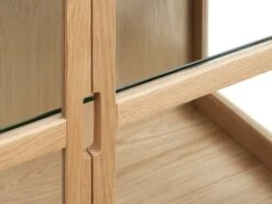 Royal Oak Vitrine LANGELINIE 3 Portes Chêne -Royal Oak || DODO || Basic Soldes Magasin 185994