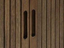 Royal Oak Buffet LYNGVIG 120 Cm Portes Coulissantes Chêne Foncé -Royal Oak || DODO || Basic Soldes Magasin 186002