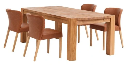 OLLERUP L200 + 4 KULBY Brun/chêne 1 OLLERUP L200 + 4 KULBY Brun/chêne