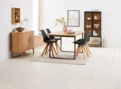 Royal Oak Buffet LYNGVIG 120 Cm 2 Portes Coulissantes Chêne Naturel -Royal Oak || DODO || Basic Soldes Magasin 186957