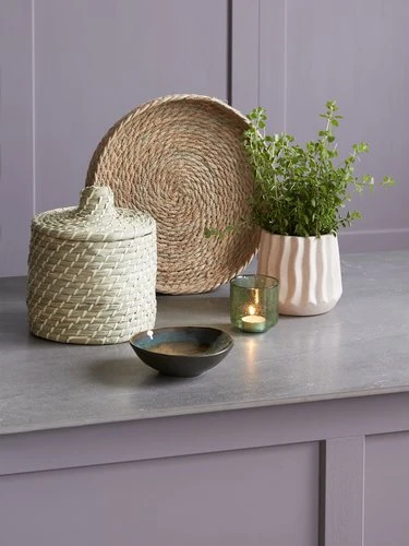 Boîte Rangement NICOLAI Ø20xH23cm Paille 2 Boîte Rangement NICOLAI Ø20xH23cm Paille – Image 2