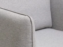 Fauteuil AARHUS Gris Clair -Royal Oak || DODO || Basic Soldes Magasin 188278