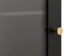 Armoire Murale HASTRUP 1 Porte Verre Noir -Royal Oak || DODO || Basic Soldes Magasin 188645