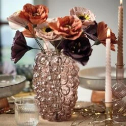 Vase CASPER Ø17xH24cm Rose -Royal Oak || DODO || Basic Soldes Magasin 193504