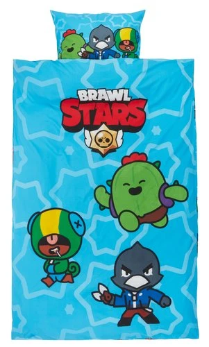 Parure De Lit BRAWL STARS 140x200 Bleu 1 Parure De Lit BRAWL STARS 140x200 Bleu