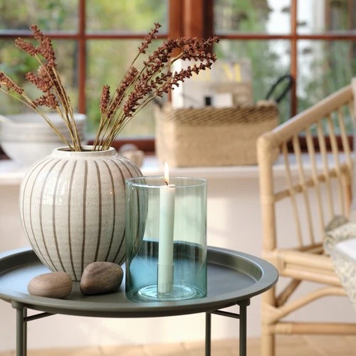 Vase SOFUS Ø21xH21cm Gris/brun 8 Vase SOFUS Ø21xH21cm Gris/brun – Image 8