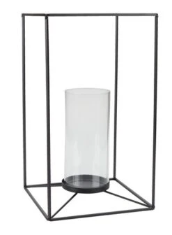 Lanterne OLAF L22xL22xH38cm Noir