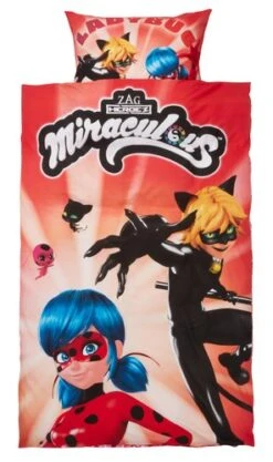 Parure De Lit MIRACULOUS 140x200 Rouge