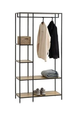 Meuble D'entrée TRAPPEDAL Chêne/noir -Royal Oak || DODO || Basic Soldes Magasin 199809