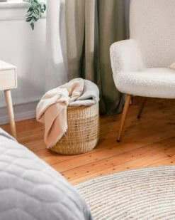 Panier EGGERT Ø35xH30cm Naturel 6 Panier EGGERT Ø35xH30cm Naturel -Royal Oak || DODO || Basic Soldes Magasin 199863