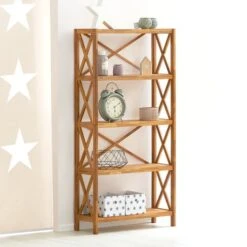 Royal Oak Etagère JANNERUP Large 5 Tablettes Chêne -Royal Oak || DODO || Basic Soldes Magasin 200168