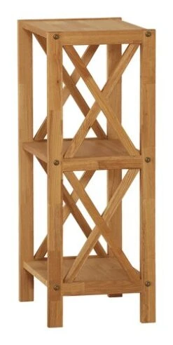 Royal Oak Étagère JANNERUP étroit 3 Tablettes Chêne -Royal Oak || DODO || Basic Soldes Magasin 200185