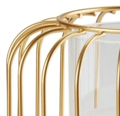 Photophore KRESTER Ø15xH18cm Doré A/LED 5 Photophore KRESTER Ø15xH18cm Doré A/LED -Royal Oak || DODO || Basic Soldes Magasin 202455