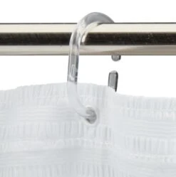 Rideau De Douche LOTTEFORS 180x200 Blanc KRONBORG -Royal Oak || DODO || Basic Soldes Magasin 204592