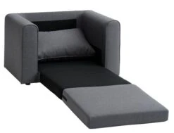 Fauteuil Convertible SKILLEBEKK Tissu Gris Foncé -Royal Oak || DODO || Basic Soldes Magasin 212270