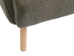 Fauteuil BREDAL Tissu Vert Olive/coloris Chêne -Royal Oak || DODO || Basic Soldes Magasin 212330