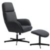 Fauteuil A/repose-pieds TANKEDAL Gris Foncé