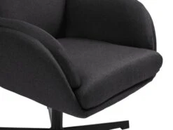 Fauteuil A/repose-pieds TANKEDAL Gris Foncé -Royal Oak || DODO || Basic Soldes Magasin 212362
