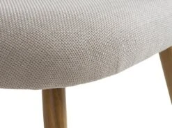 Fauteuil THORUP Tissu Beige/coloris Chêne -Royal Oak || DODO || Basic Soldes Magasin 212371