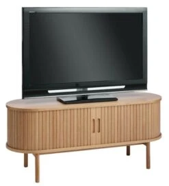 Royal Oak Meuble TV LYNGVIG 2 Portes Tambours Chêne Naturel -Royal Oak || DODO || Basic Soldes Magasin 212436