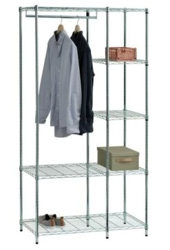 Meuble D'entrée VINDINGE 4 Tablettes Chrome -Royal Oak || DODO || Basic Soldes Magasin 212480