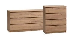 Commode 4 Tiroirs LIMFJORDEN Coloris Chêne Naturel -Royal Oak || DODO || Basic Soldes Magasin 212523