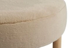 Pouf RAMSDAL Ø70 Beige/coloris Chêne -Royal Oak || DODO || Basic Soldes Magasin 212548