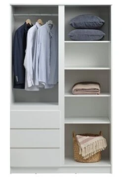 Armoire LIMFJORDEN 120x200 Combi Blanc -Royal Oak || DODO || Basic Soldes Magasin 213410