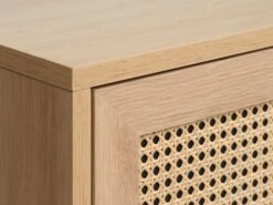 Armoire HALMSTAD 2 Portes Polyrotin/coloris Chêne -Royal Oak || DODO || Basic Soldes Magasin 213424