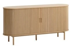 Buffet LYNGVIG 160 Cm 2 Portes Coulissantes Chêne Naturel