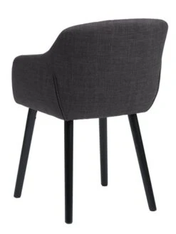 Chaise ADSLEV Tissu Gris Anthracite/noir -Royal Oak || DODO || Basic Soldes Magasin 213478