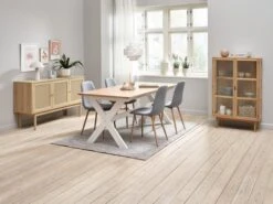 Buffet HALMSTAD 3 Portes Polyrotin/coloris Chêne -Royal Oak || DODO || Basic Soldes Magasin 213734 1