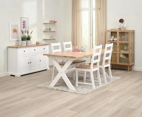 VISLINGE L190 Table Naturel + 4 VISLINGE Chaises Naturel 2 VISLINGE L190 Table Naturel + 4 VISLINGE Chaises Naturel – Image 2