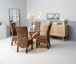 Buffet HALMSTAD 3 Portes Polyrotin/coloris Chêne -Royal Oak || DODO || Basic Soldes Magasin 213855