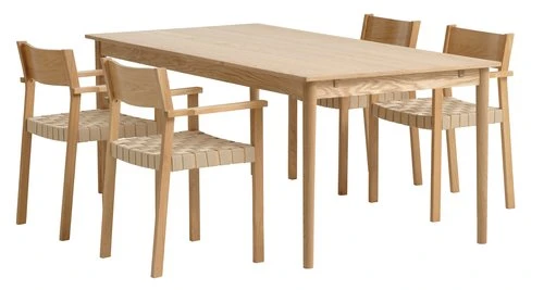 MARSTRUP L190/280 Table Chêne + 4 VADEHAVET Chaises Chêne 1 MARSTRUP L190/280 Table Chêne + 4 VADEHAVET Chaises Chêne