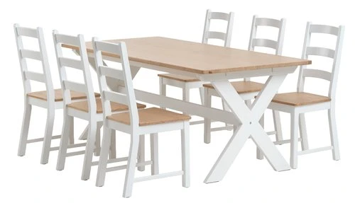VISLINGE L190 Table Naturel + 4 VISLINGE Chaises Naturel 3 VISLINGE L190 Table Naturel + 4 VISLINGE Chaises Naturel – Image 3
