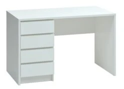 Bureau LIMFJORDEN 60x120 4 Tiroirs Blanc
