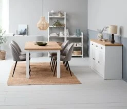 Bibliothèque HERNING 5 Tablettes Blanc -Royal Oak || DODO || Basic Soldes Magasin 214429