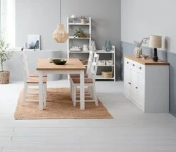 Bibliothèque HERNING 5 Tablettes Blanc -Royal Oak || DODO || Basic Soldes Magasin 214431