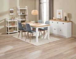 Bibliothèque HERNING 5 Tablettes Blanc -Royal Oak || DODO || Basic Soldes Magasin 214494 3