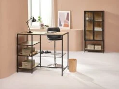 Table De Bar TRAPPEDAL 60x120 Chêne/noir -Royal Oak || DODO || Basic Soldes Magasin 214564 1